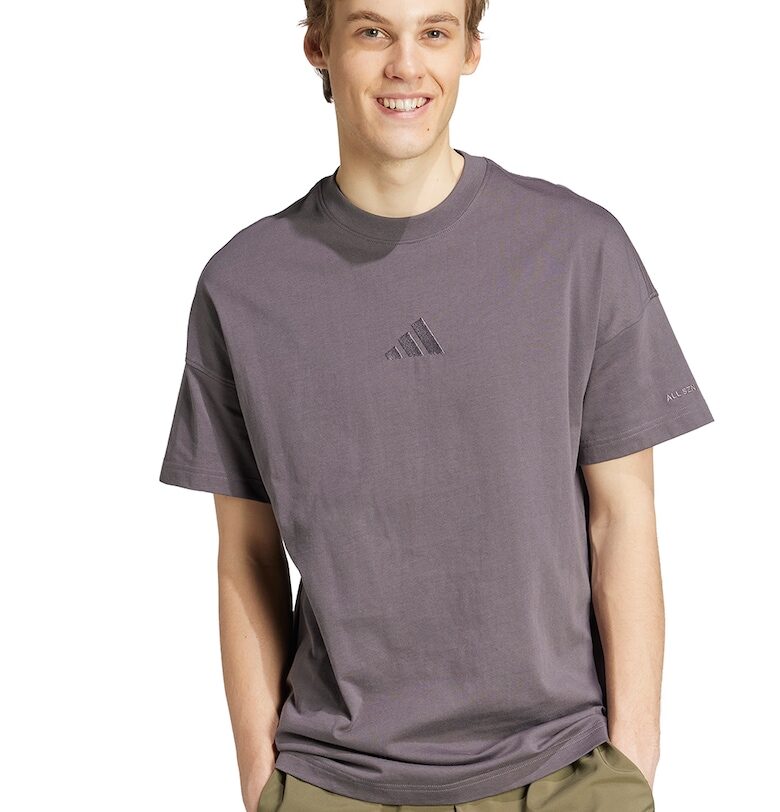 Памучна тениска с овално деколте adidas Sportswear