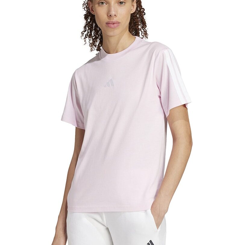Памучна тениска с овално деколте adidas Sportswear