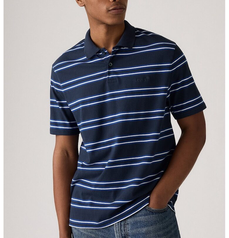 Памучна тениска с яка Levis