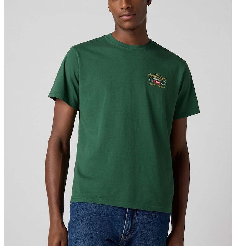 Памучна тениска със свободна кройка Levis