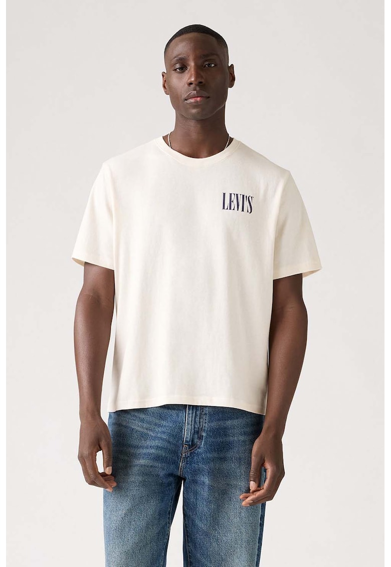 Памучна тениска със свободна кройка Levis