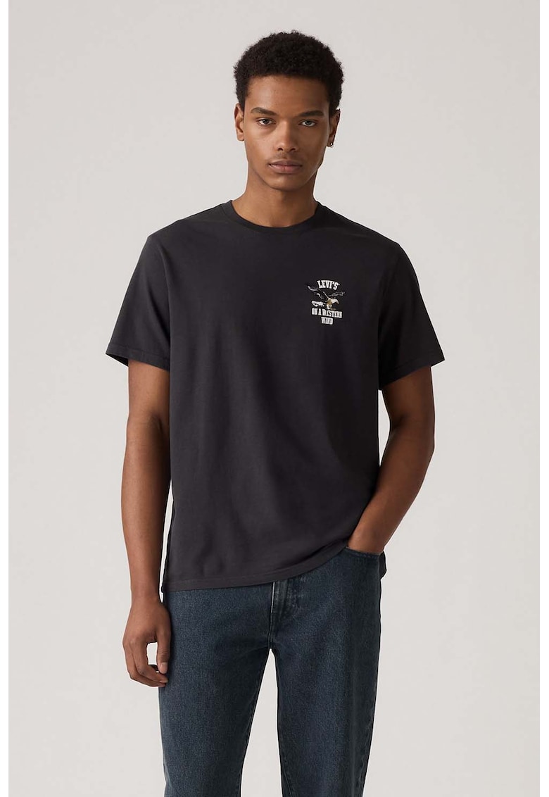 Памучна тениска със свободна кройка Levis