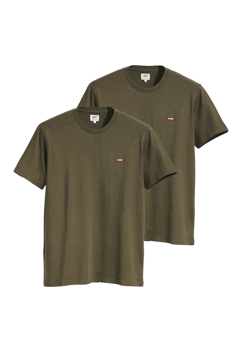 Памучни тениски с бродирано лого - 2 броя Levis