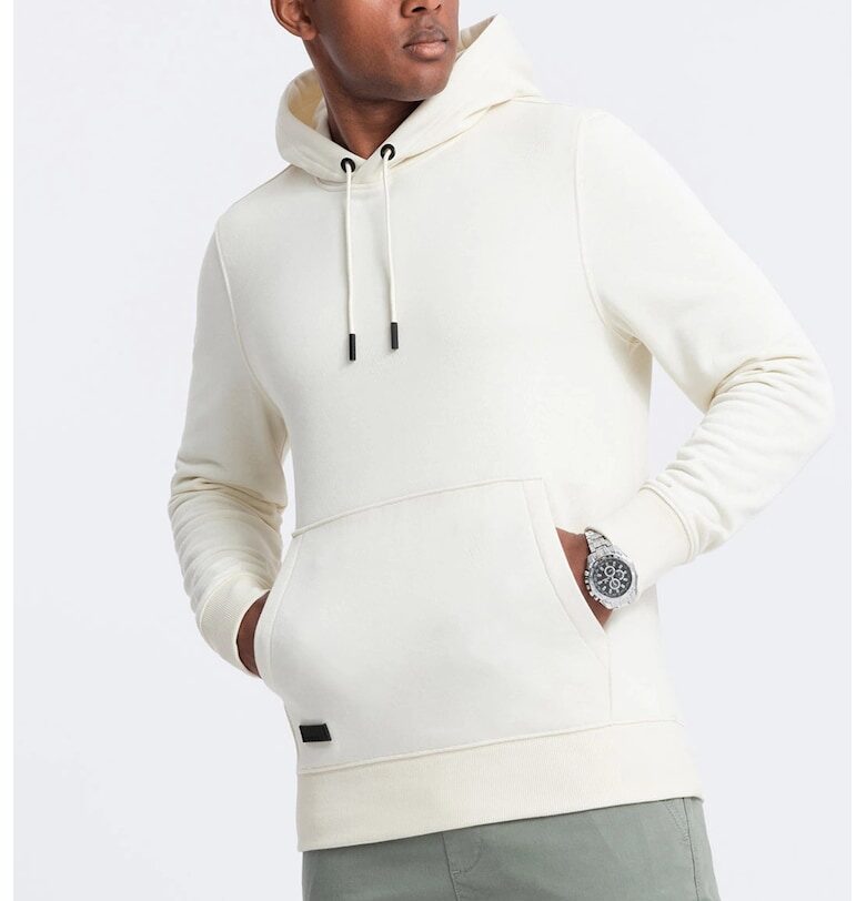 Памучно худи с джоб кенгуру OMBRE