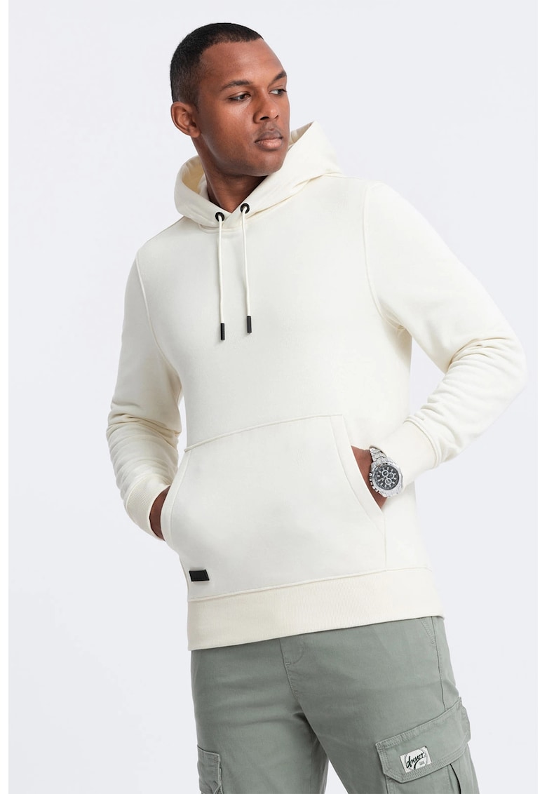 Памучно худи с джоб кенгуру OMBRE