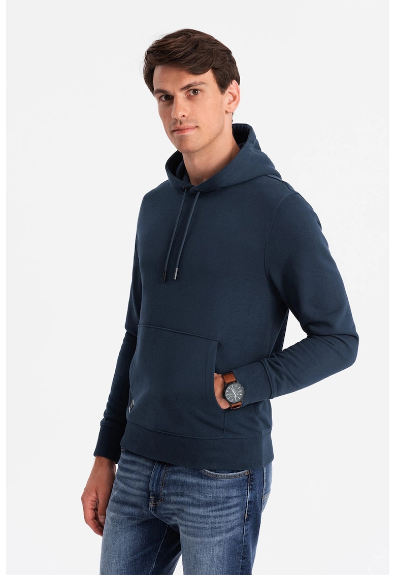 Памучно худи с джоб кенгуру OMBRE