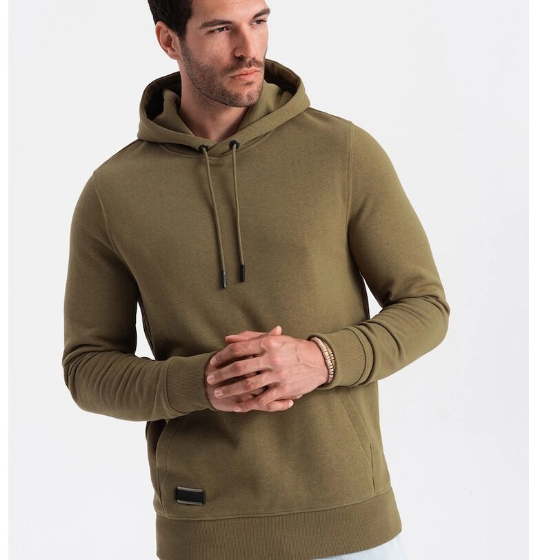 Памучно худи с джоб кенгуру OMBRE