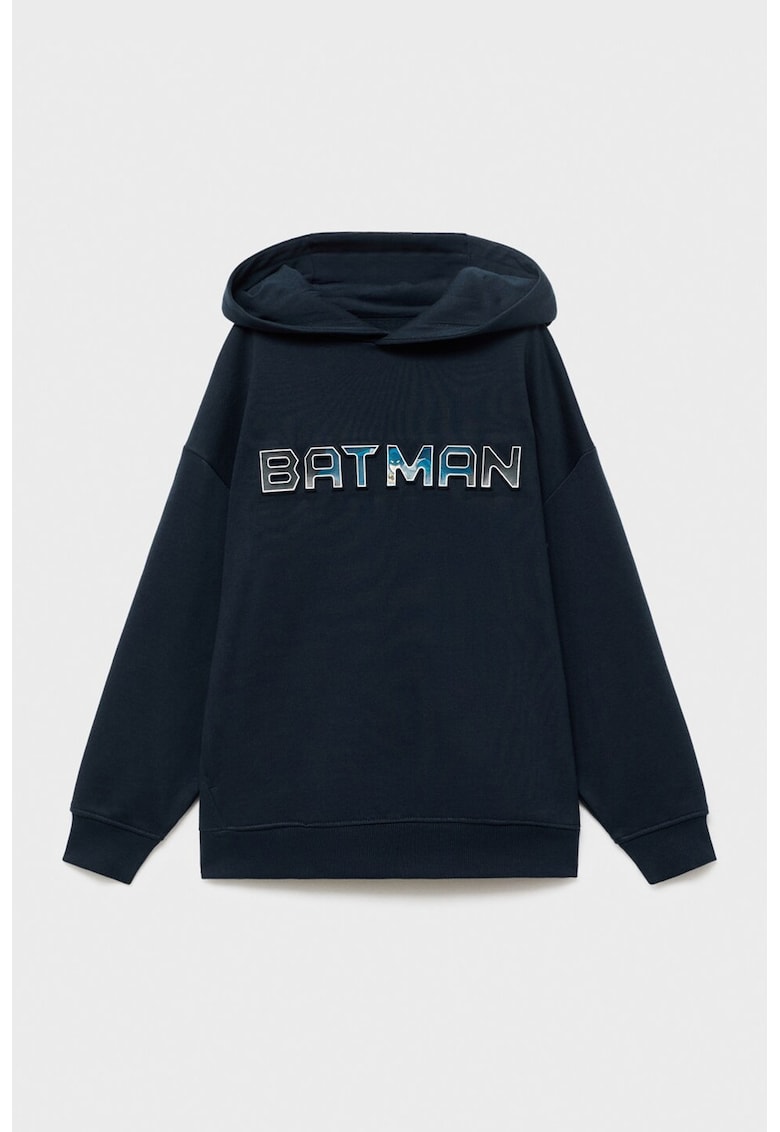 Памучно худи с принт Mango