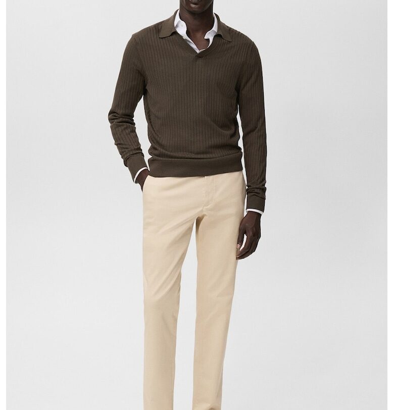 Панталон чино с памук Mango