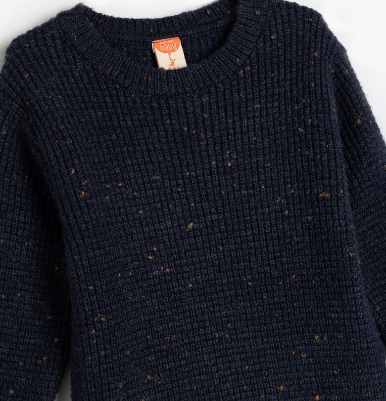 Плетен пуловер с контрасти KOTON