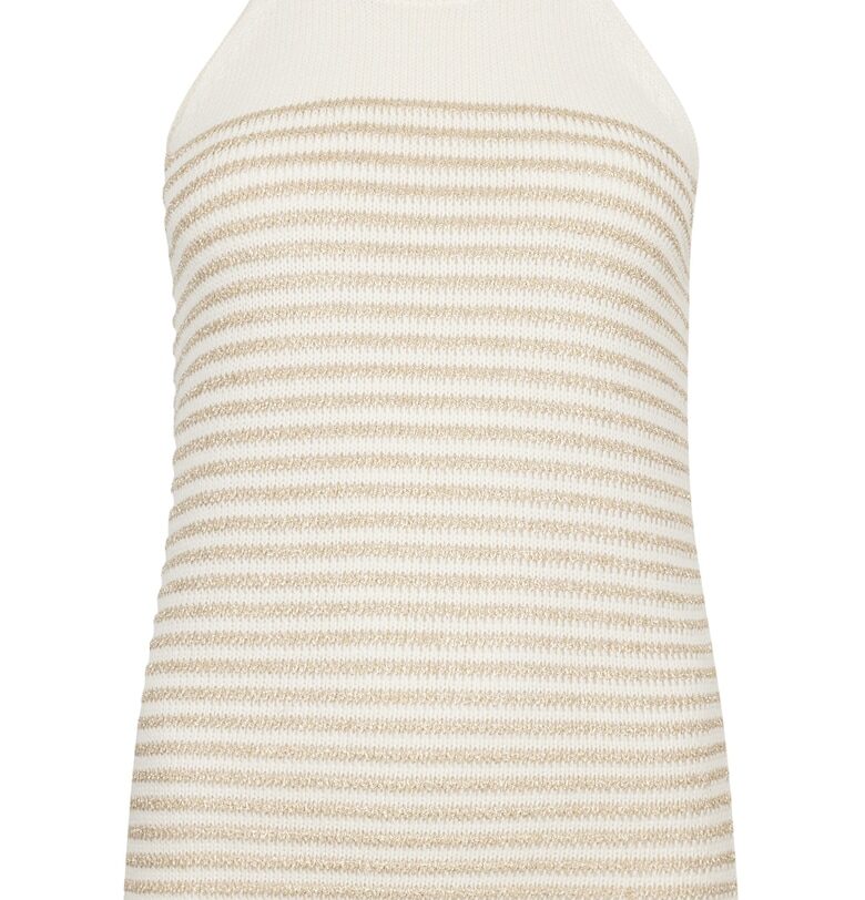 Плетен топ с бляскаво райе Liu Jo