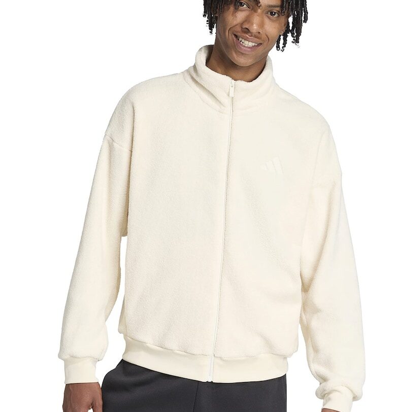 Плюшен суитшърт с цип adidas Sportswear