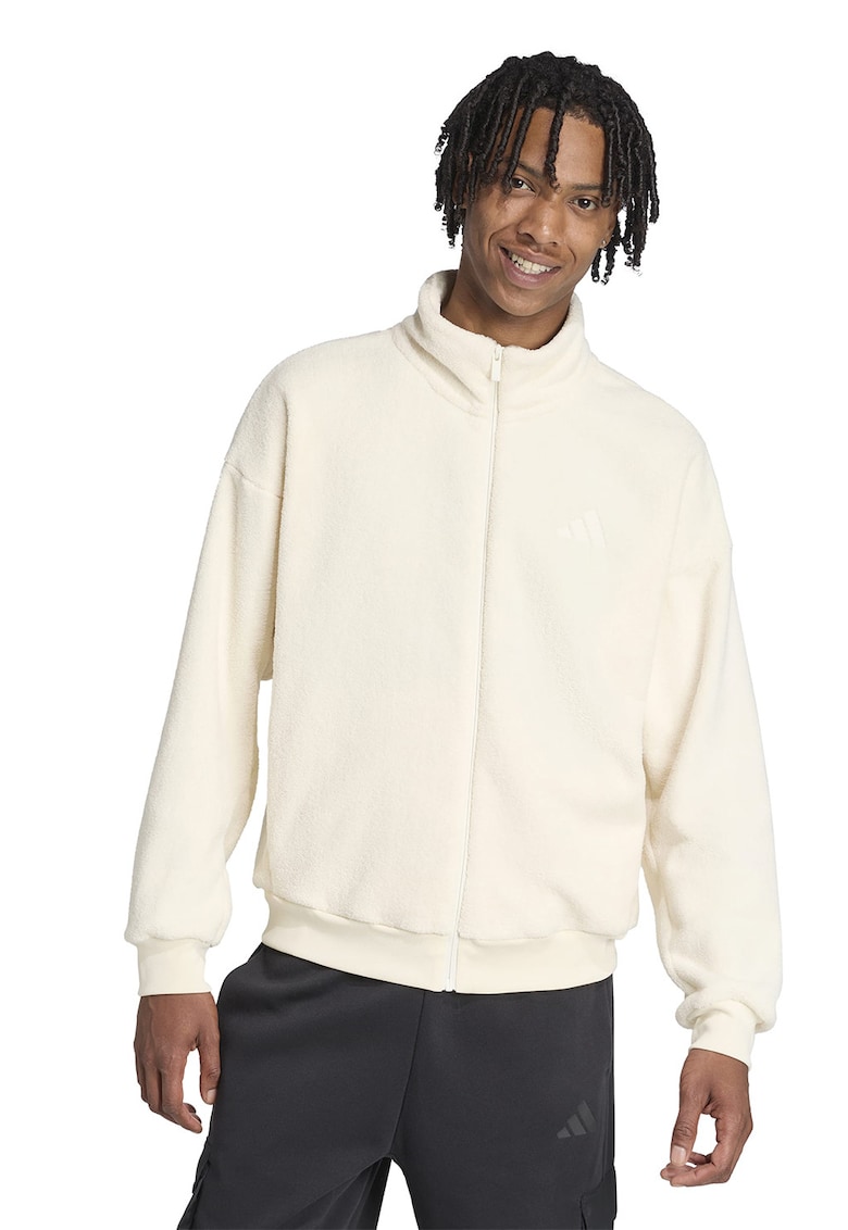 Плюшен суитшърт с цип adidas Sportswear