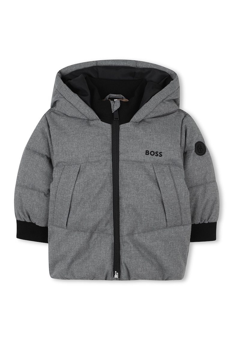 Подплатен зимно яке с качулка BOSS Kidswear