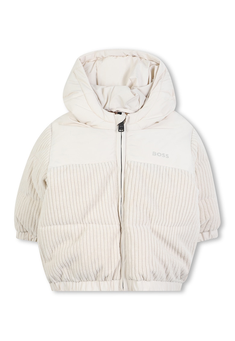 Подплатено зимно яке с качулка BOSS Kidswear