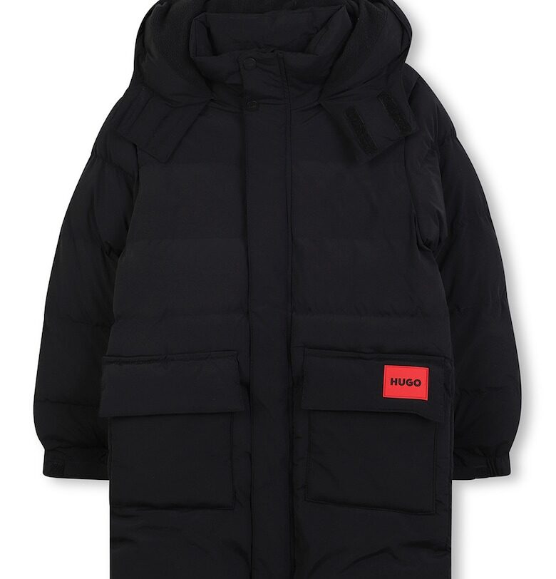 Подплатено зимно яке с качулка HUGO