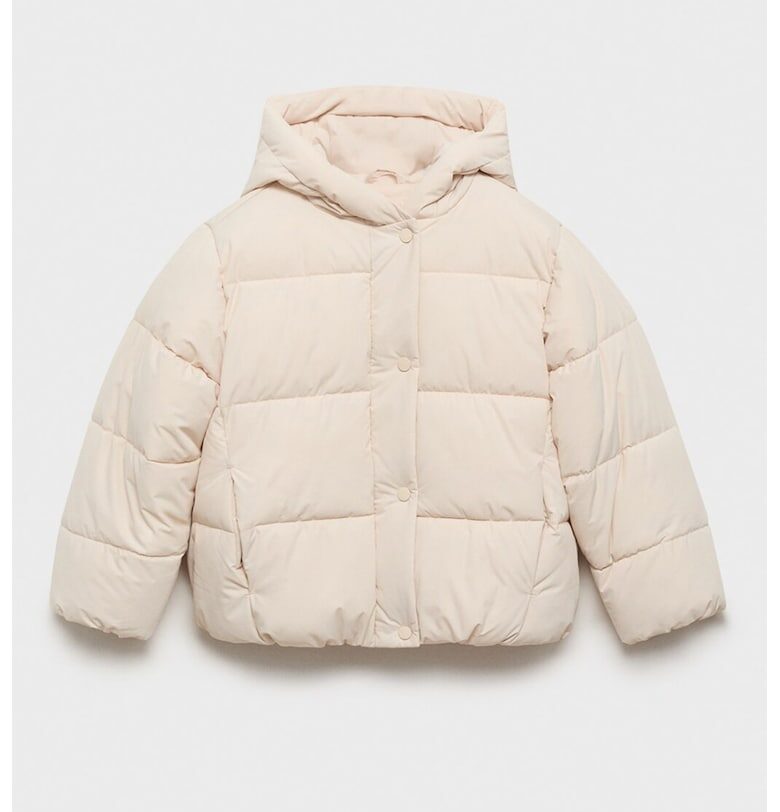 Подплатено зимно яке с качулка Mango