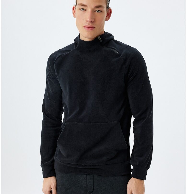 Поларено худи с джоб кенгуру KOTON