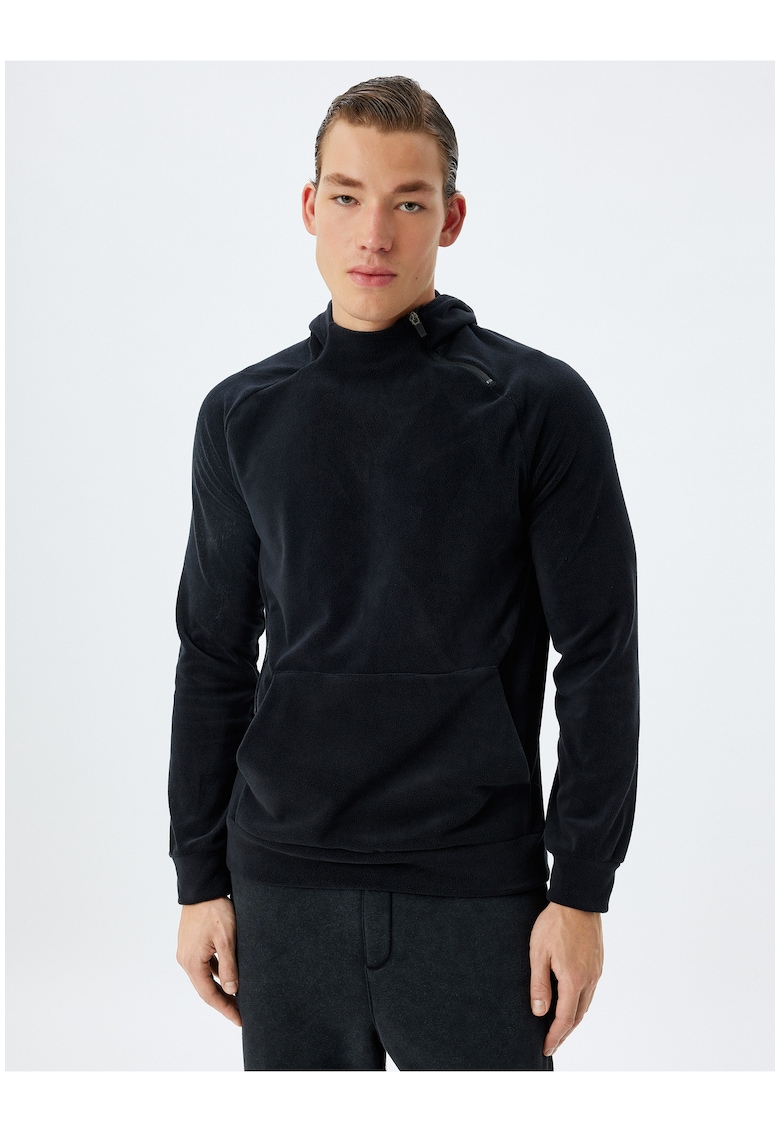 Поларено худи с джоб кенгуру KOTON