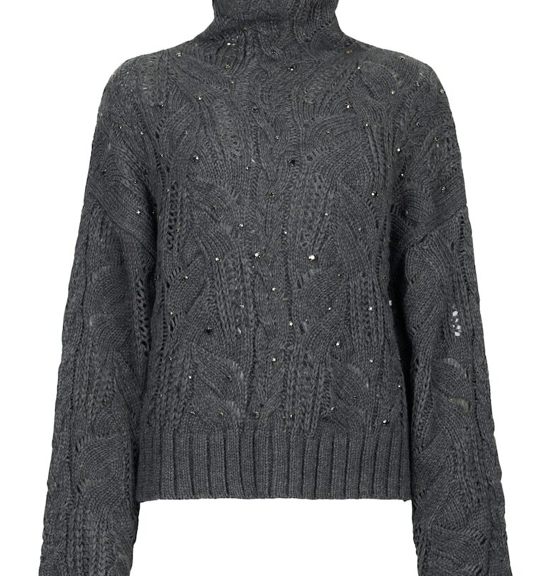 Ппуловер с вълна и декоративни камъни Liu Jo