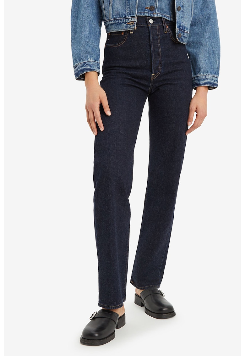 Прави дънки с висока талия Levis