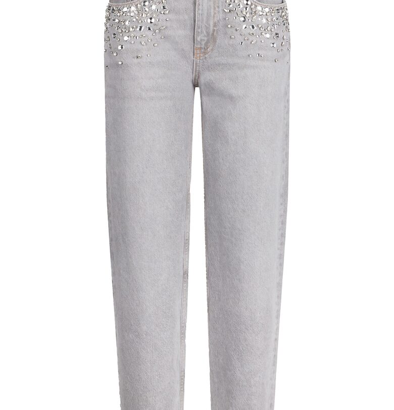 Прави дънки с декоративни камъни Liu Jo