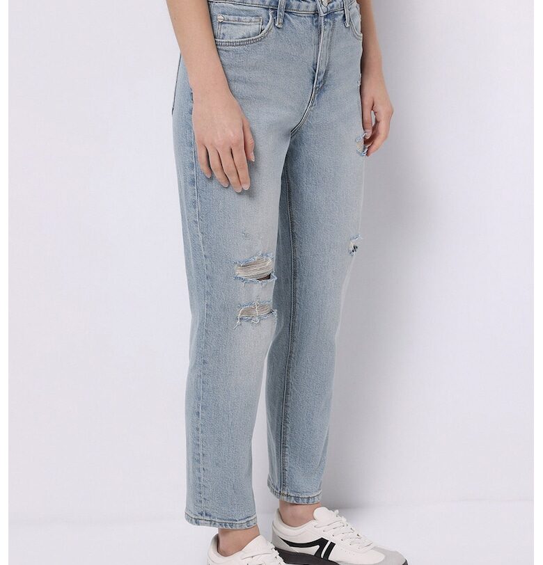 Прави дънки с лиосел с протрити зони COLINS