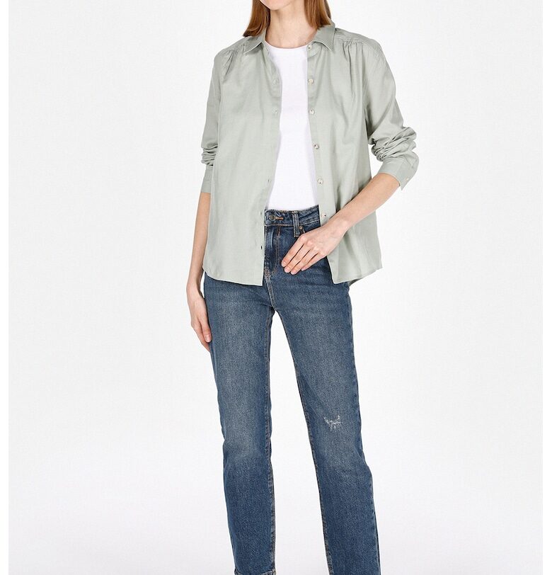 Прави дънки със захабен ефект COLINS