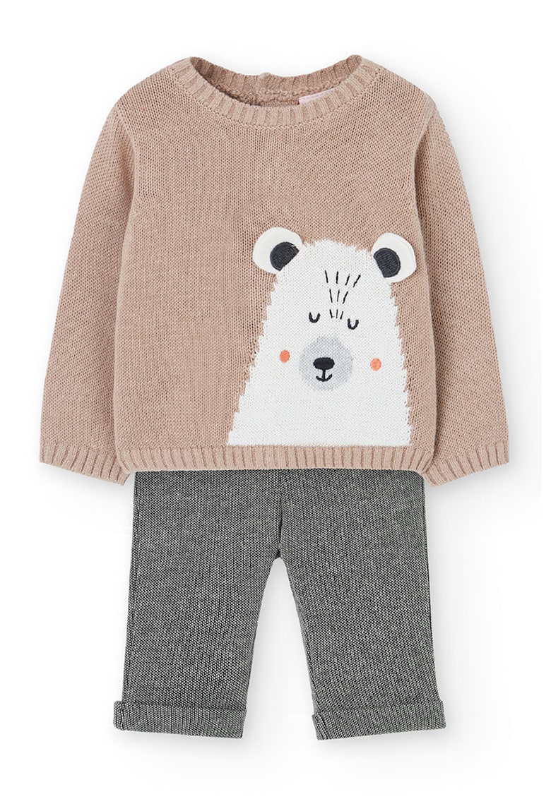 Пуловер и панталон с връзка - 2 части boboli