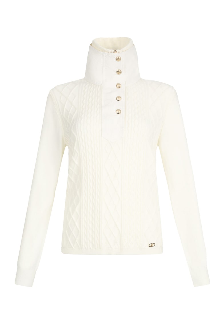 Пуловер с висока яка с капси Liu Jo