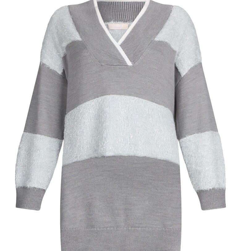 Пуловер с вълна с дълбок шпиц Liu Jo