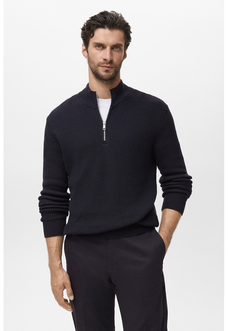 Пуловер с къс цип Mango