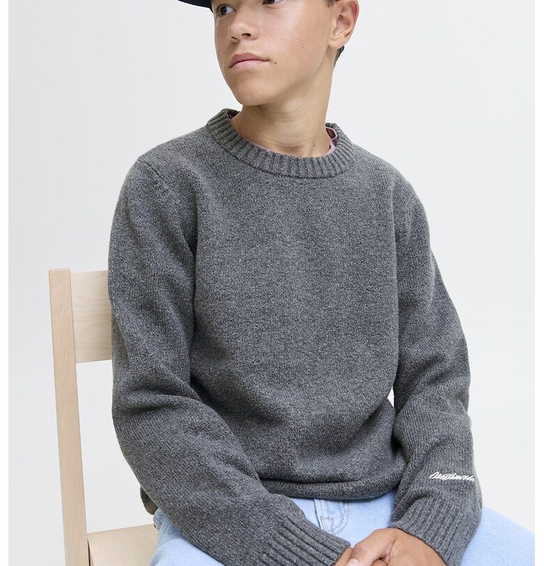 Пуловер с овално деколте Jack  Jones