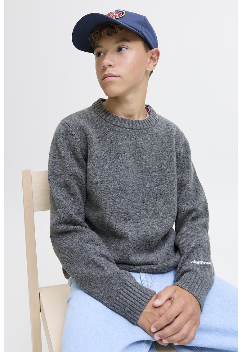 Пуловер с овално деколте Jack Jones