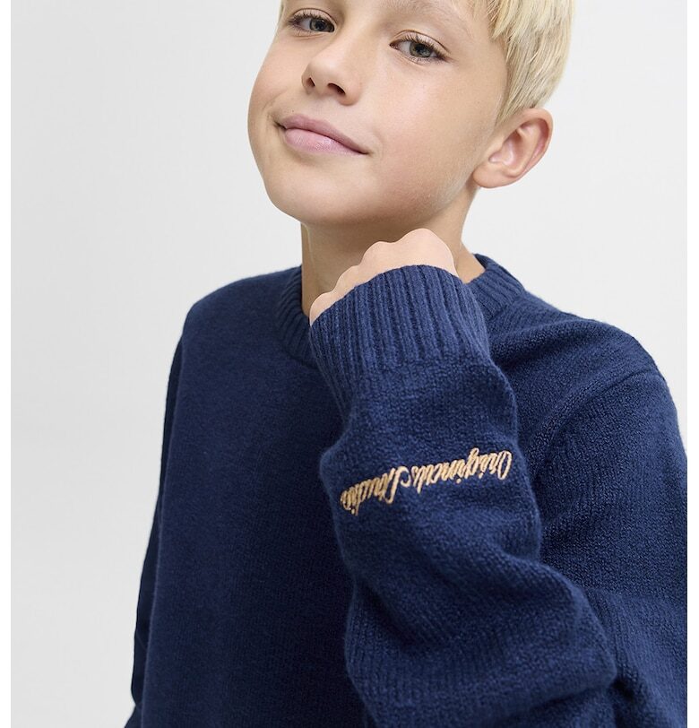 Пуловер с овално деколте Jack  Jones