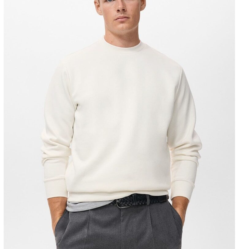 Пуловер с овално деколте Mango