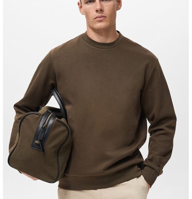 Пуловер с овално деколте Mango