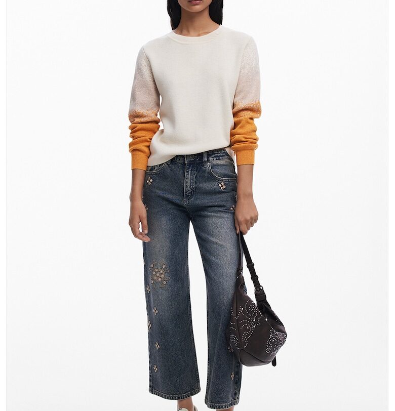 Пуловер с ръкави с ефект деграде DESIGUAL