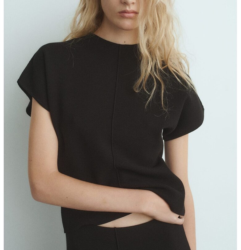 Пуловер с ръкави тип кимоно Mango