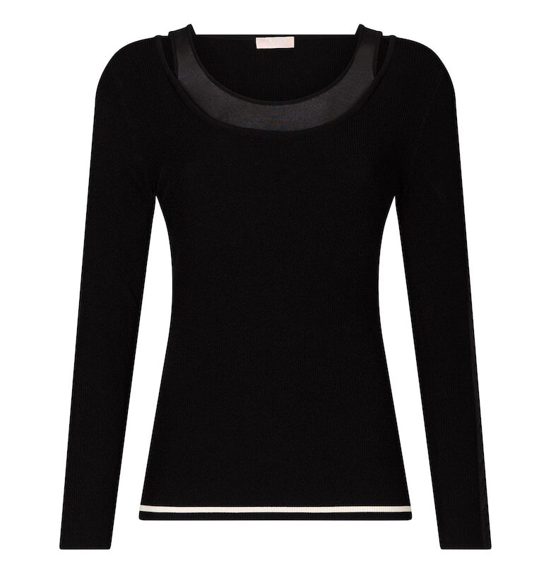 Пуловер със застъпен дизайн Liu Jo