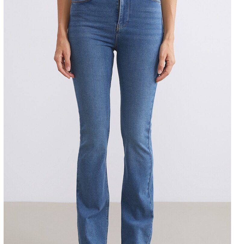 Разкроени дънки с висока талия LC WAIKIKI