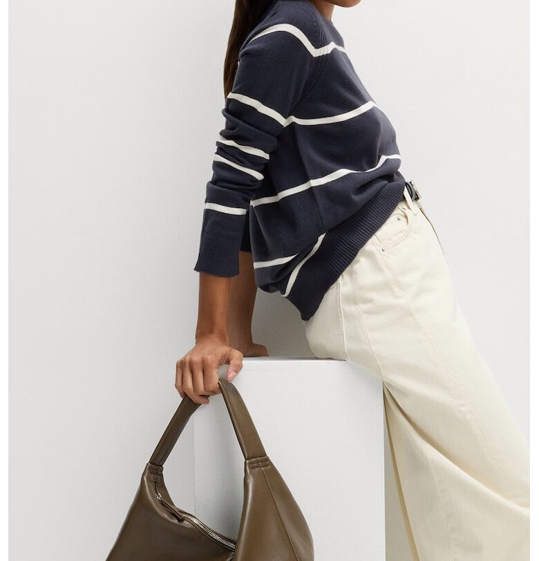 Раиран пуловер с овално деколте Marks  Spencer