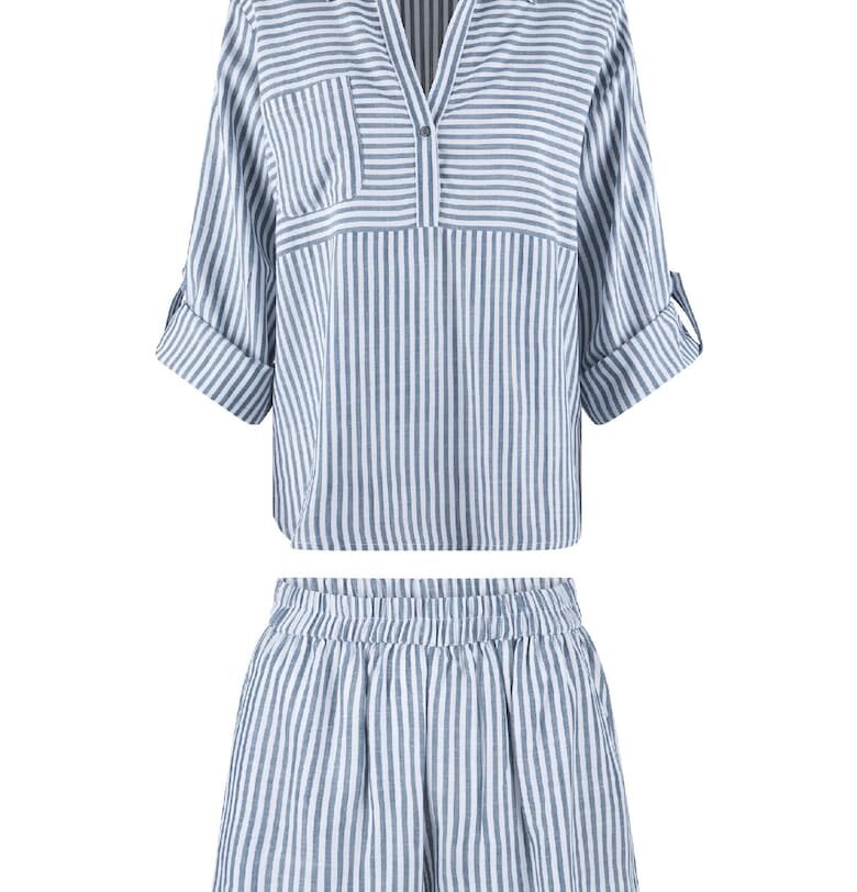 Раирана къса пижама LingaDore