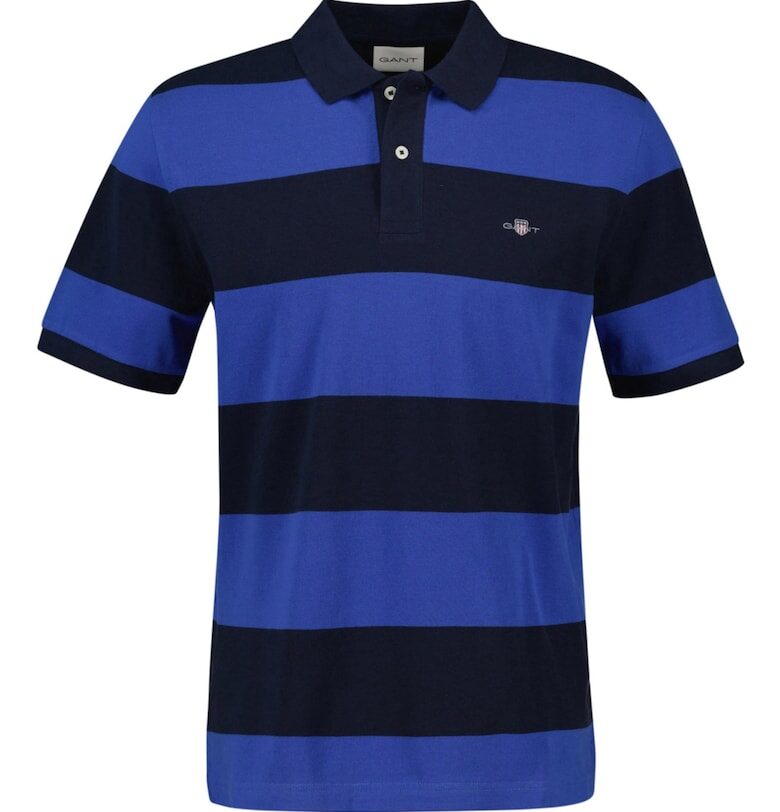 Раирана памучна тениска с яка Gant