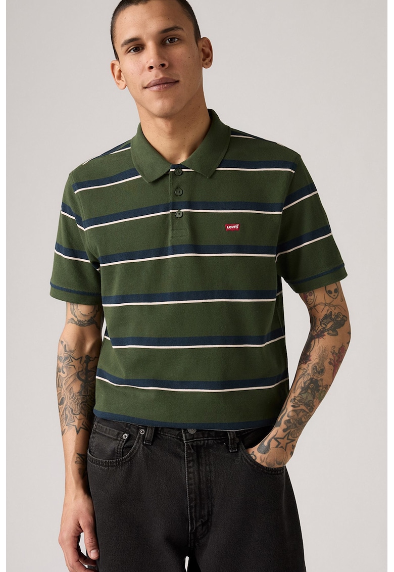 Раирана тениска Housemark с яка Levis