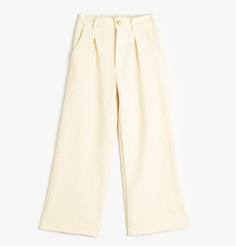 Релефен панталон с широк крачол KOTON