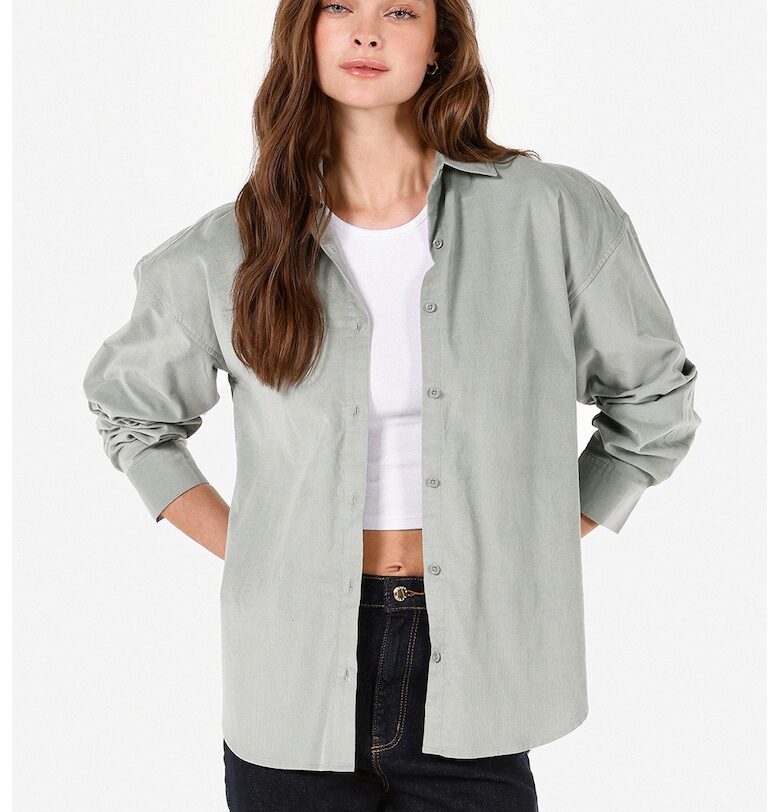 Риза Corduroy с дълги ръкави COLINS