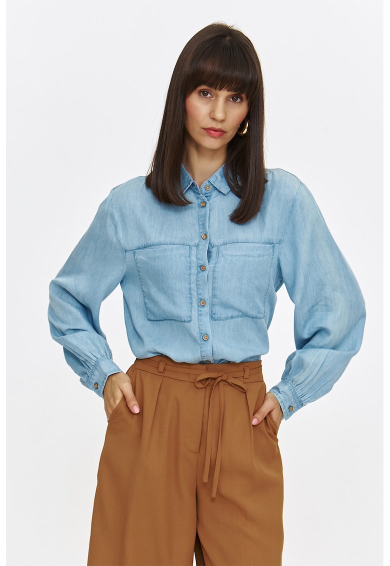 Риза от шамбре с джобове на гърдите Top Secret