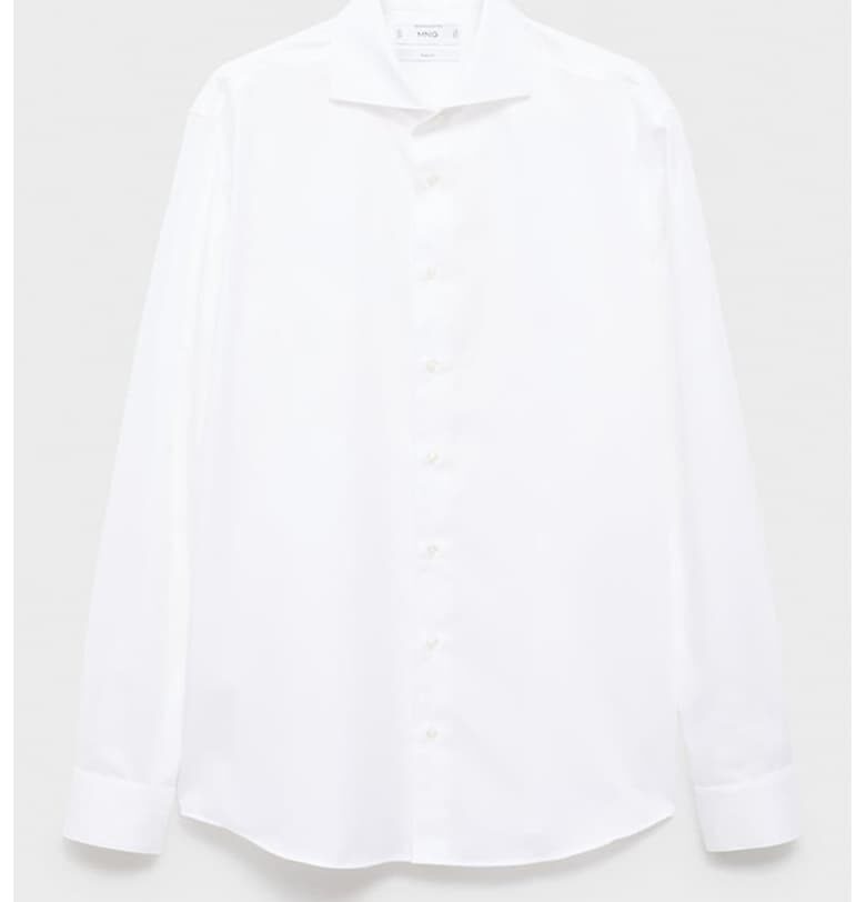 Риза с копчета на яката Mango