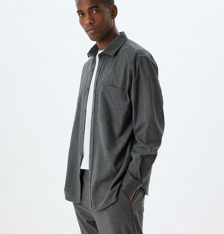 Риза с памук и джоб отпред KOTON